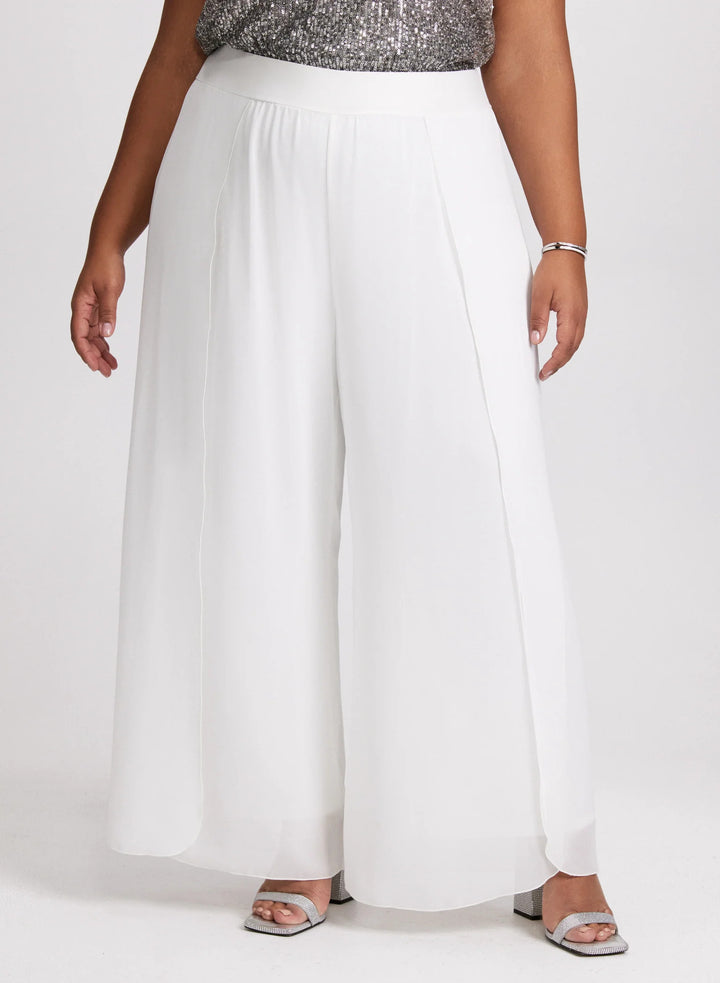 LAURA Olivia Chiffon Wide-Leg Pants