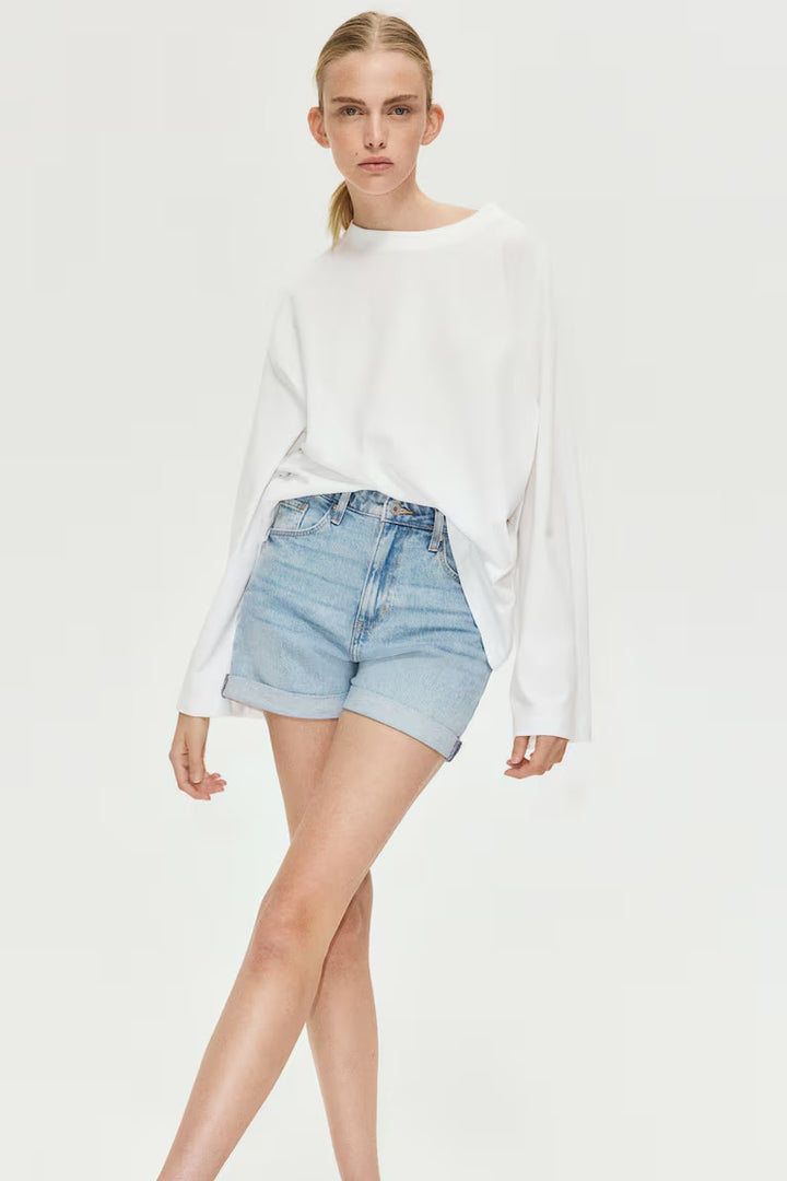 H&M MOM ULTRA HIGH DENIM SHORTS