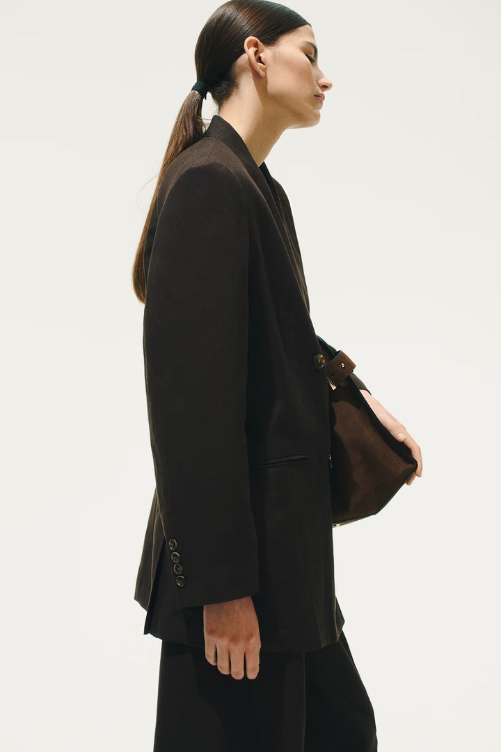 H&M Linen-Blend Blazer
