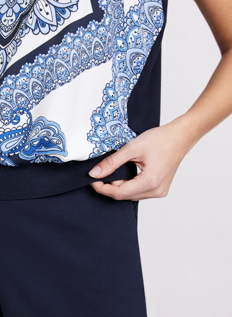 LAURA Paisley Print Top