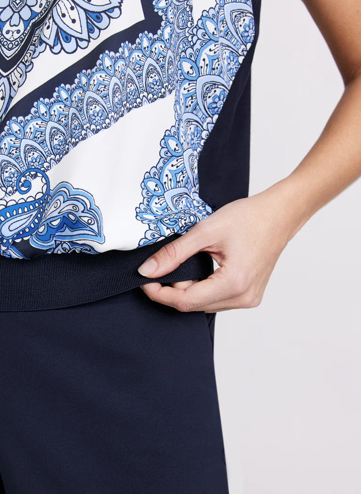 LAURA Paisley Print Top