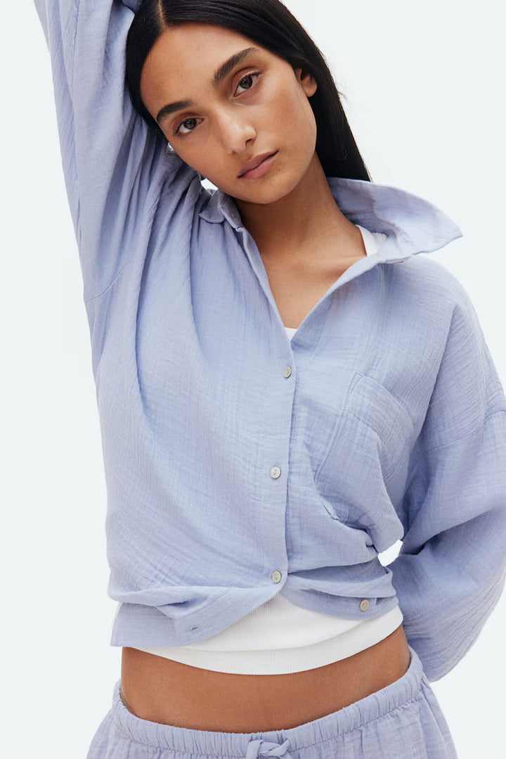 H&M Pajama Shirt and Shorts