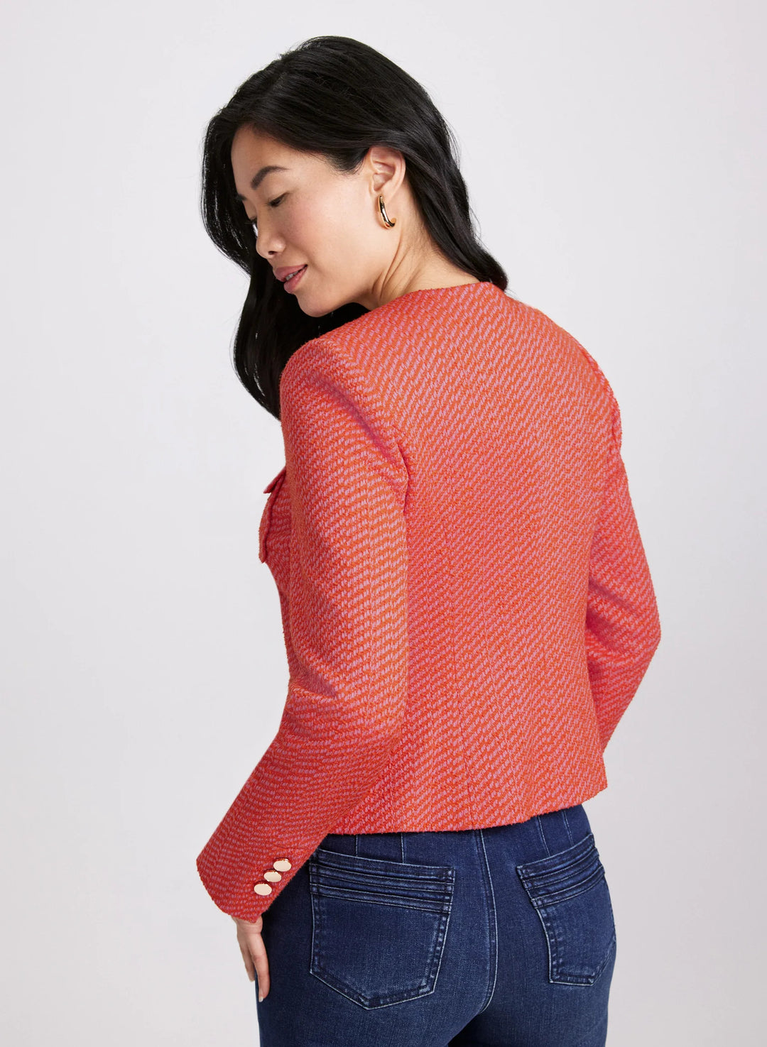 LAURA Bouclé Button-Down Jacket