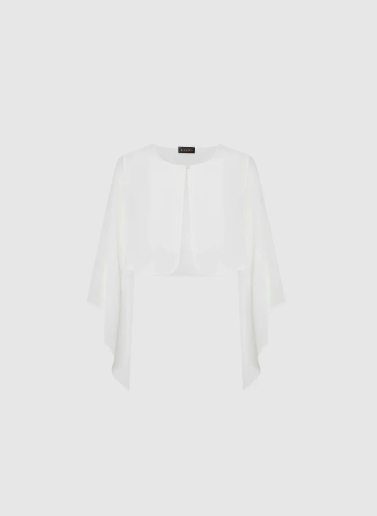LAURA Flared Sleeve Chiffon Bolero