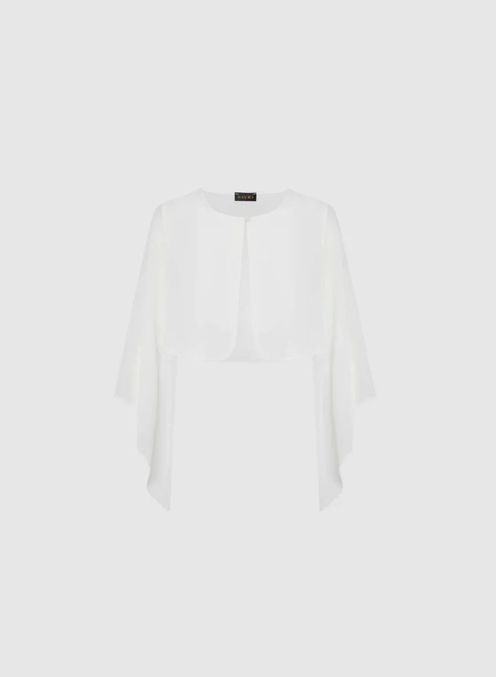 LAURA Flared Sleeve Chiffon Bolero
