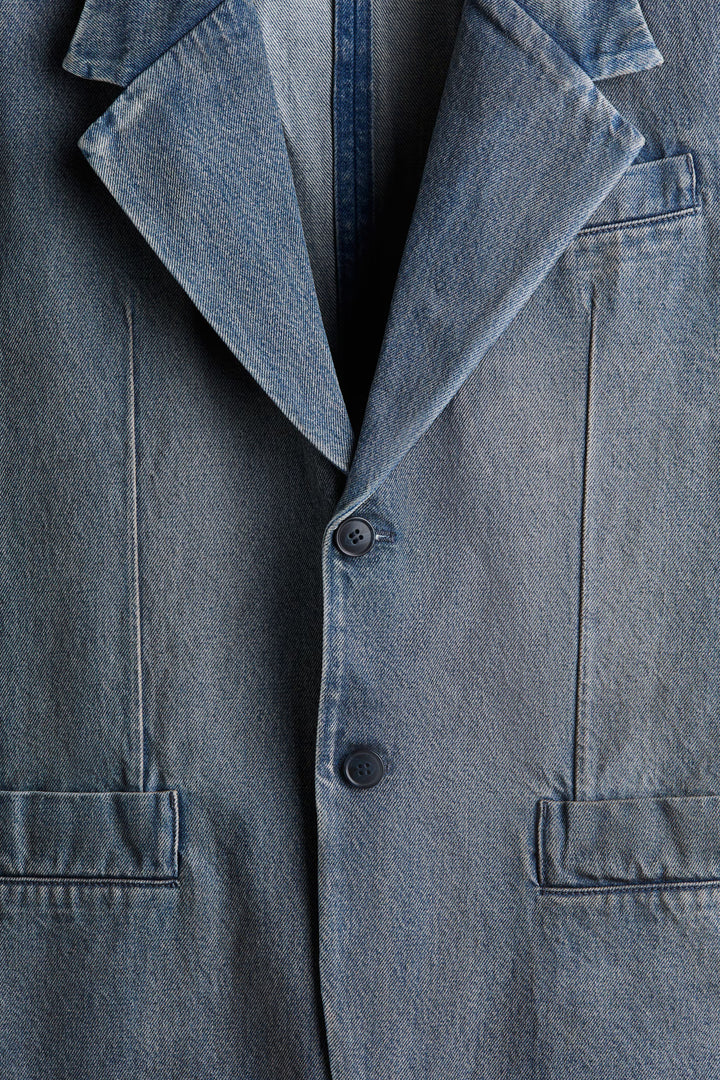H&M Loose-Fit Denim Blazer