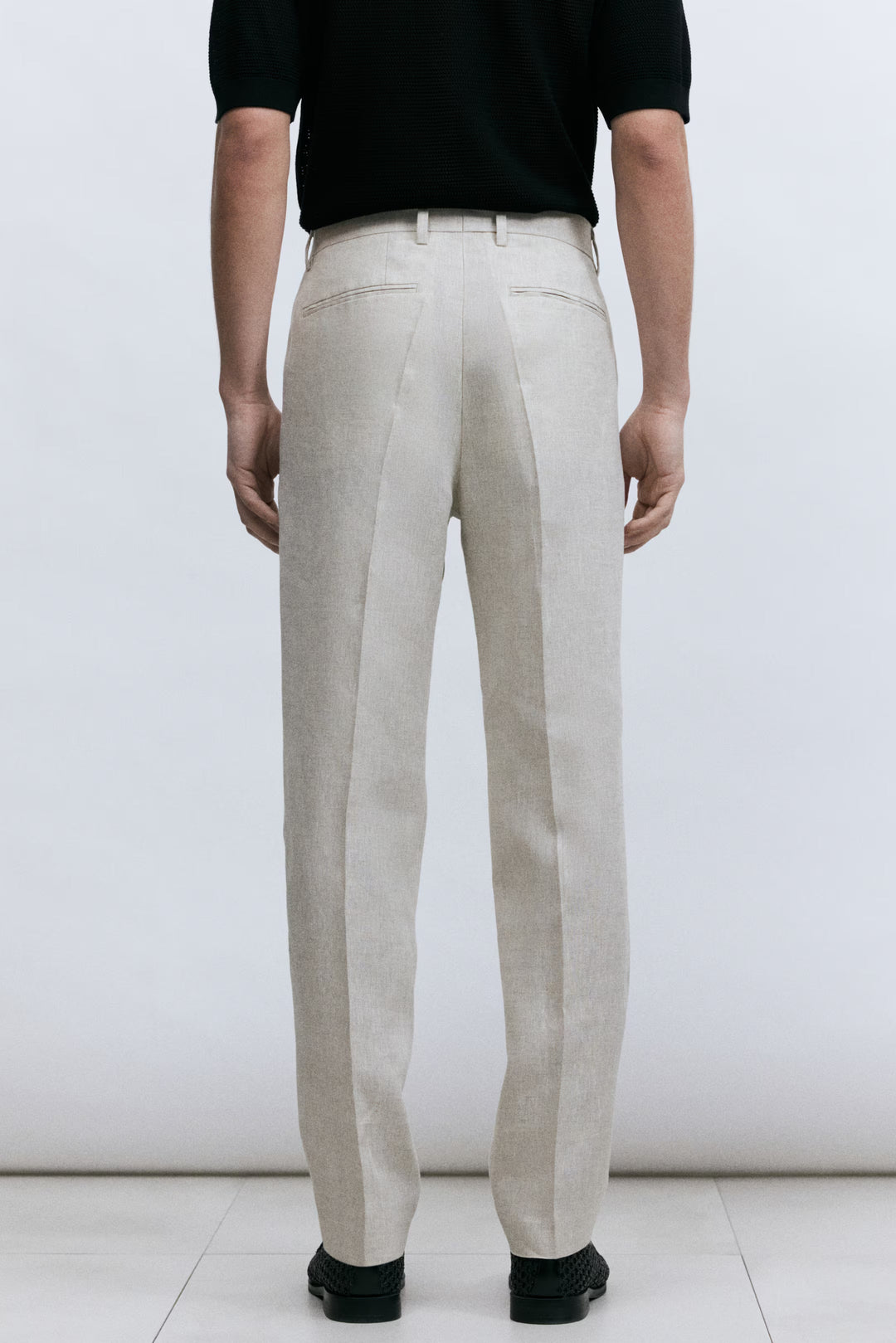 H&M Slim-Fit Linen Suit Pants