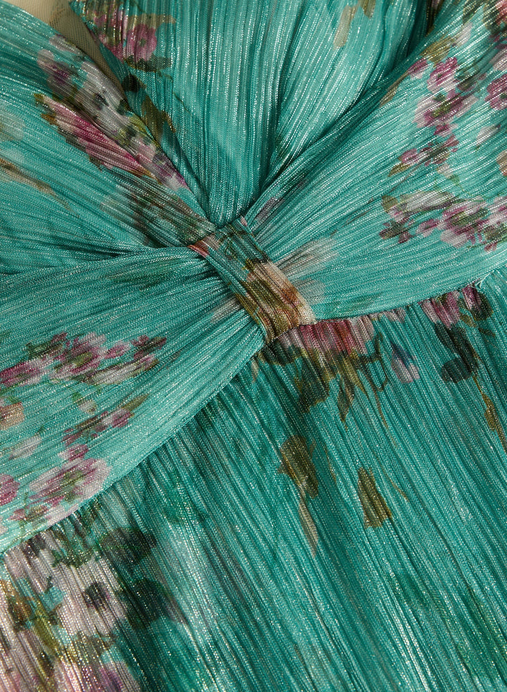 LAURA Plissé Floral Dress