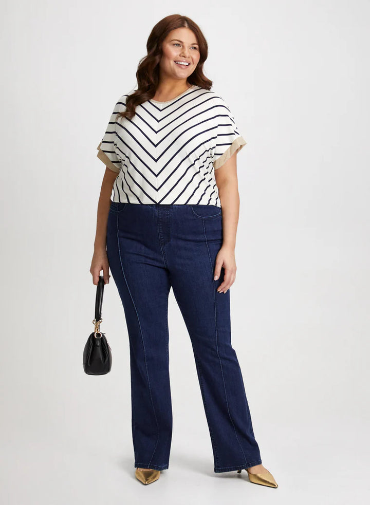 LAURA Drop Sleeve Chevron Top