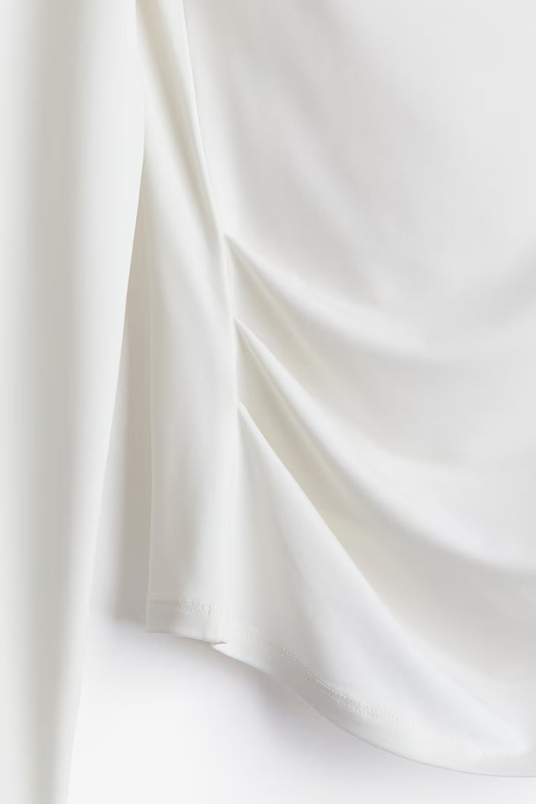 H&M DRAPED JERSEY TOP