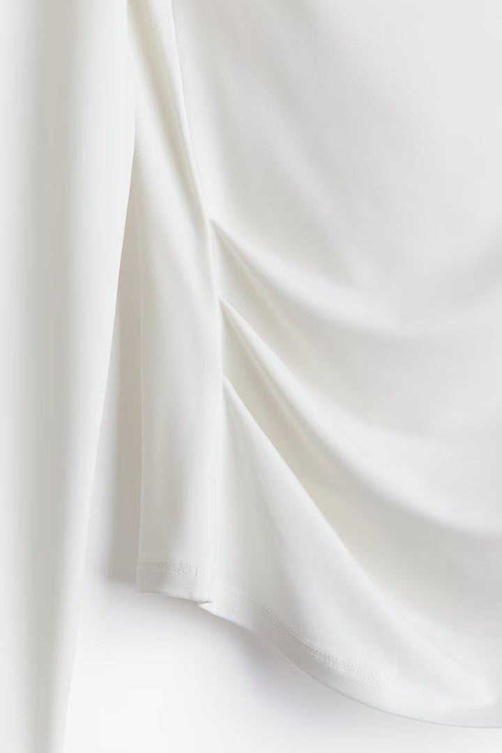 H&M DRAPED JERSEY TOP