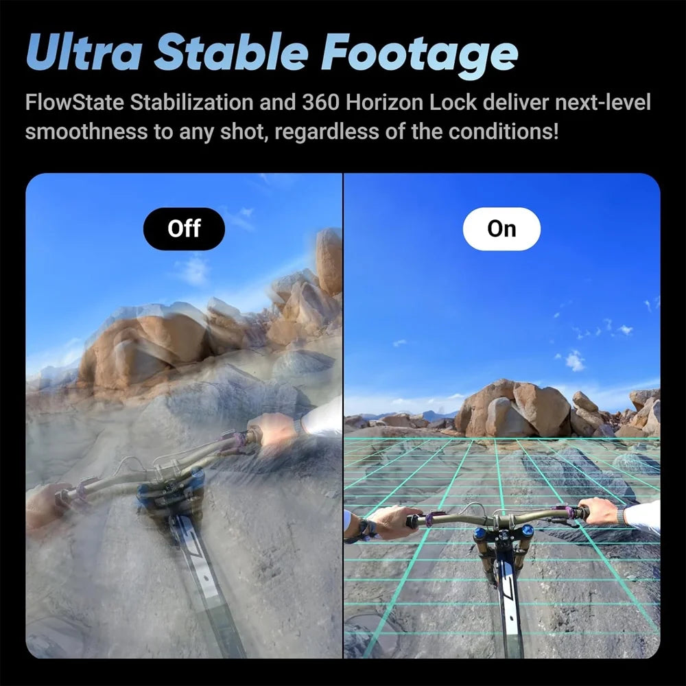 Insta360 CINSABMA X4 360 Camera 284752: Tiny 2.7K Action Cam, Hands-Free POV, Waterproof Bundle with 3 YR CPS Enhanced Protection Pack, 128GB Memory Card, All-In-1 Surf Kit & Compact Power Grip