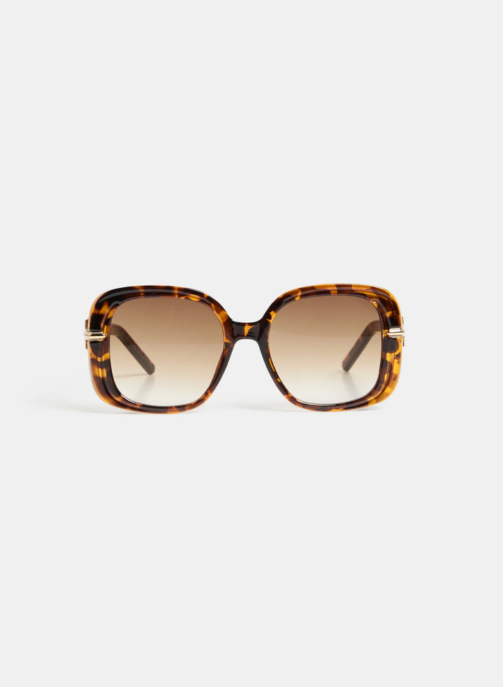 Laura Rounded Tortoiseshell Sunglasses
