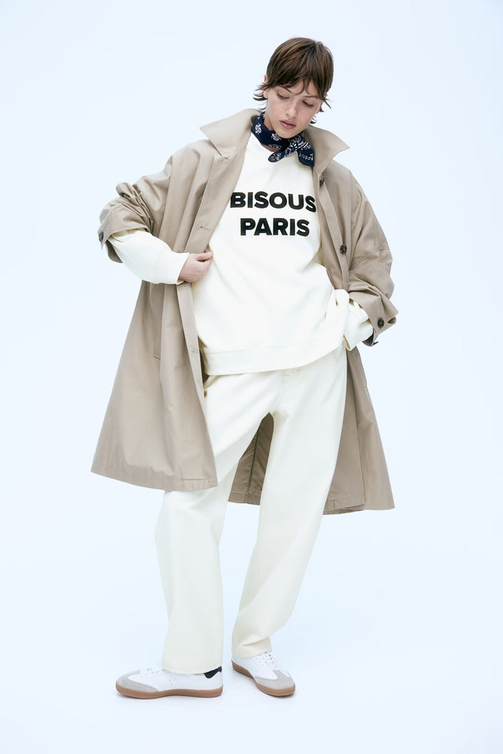 H&M Sweatshirt with Text Motif