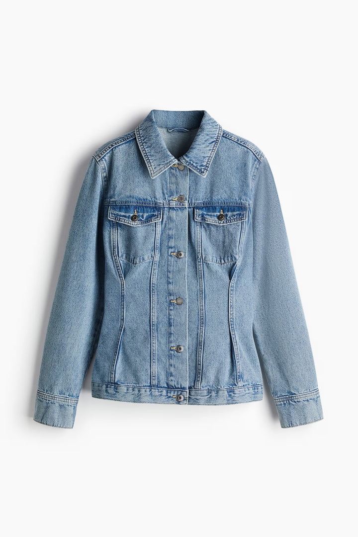 H&M Tapered-Waist Denim Jacket