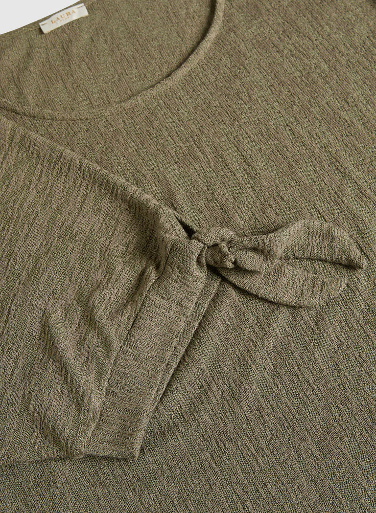 LAURA Tied Sleeves Top