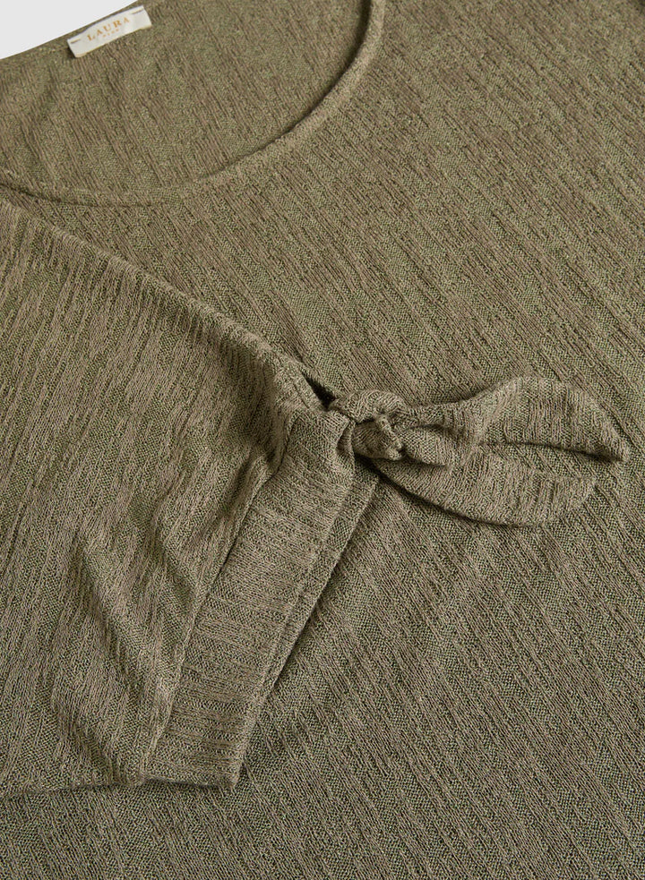 LAURA Tied Sleeves Top