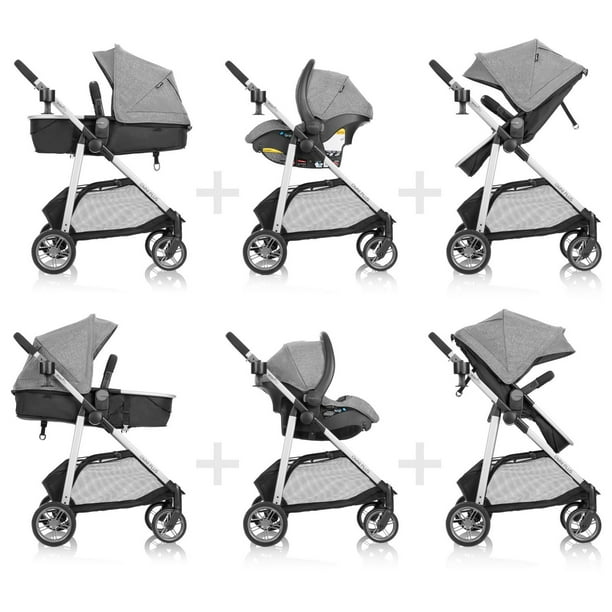 Evenflo Omni Plus Travel System with Litemax Infant Car Seat (0-5 Years), Evenflo Omni Travel System
