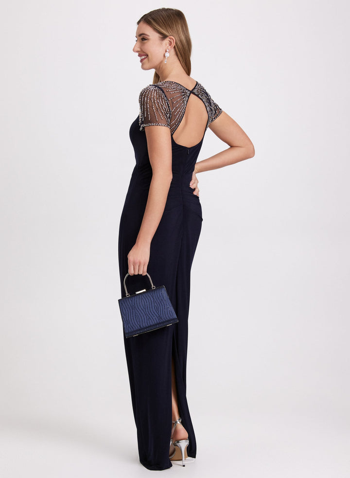 LAURA Beaded Column Dress