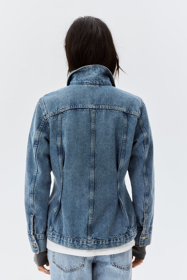 H&M Tapered-Waist Denim Jacket