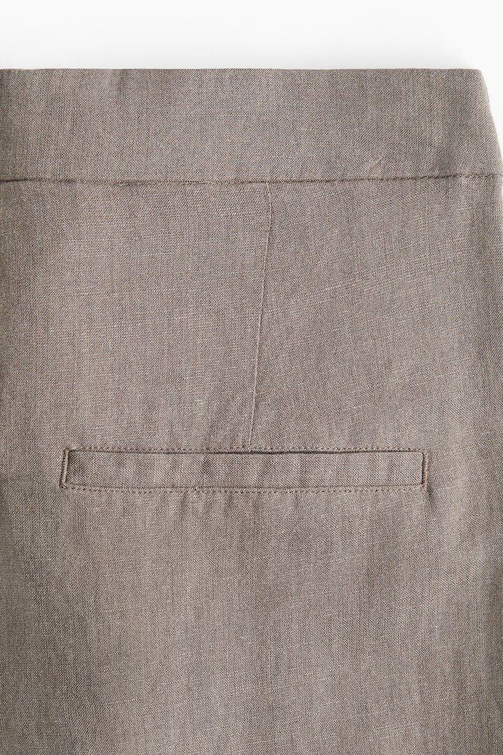 H&M Wide-Leg Linen-Blend Pants