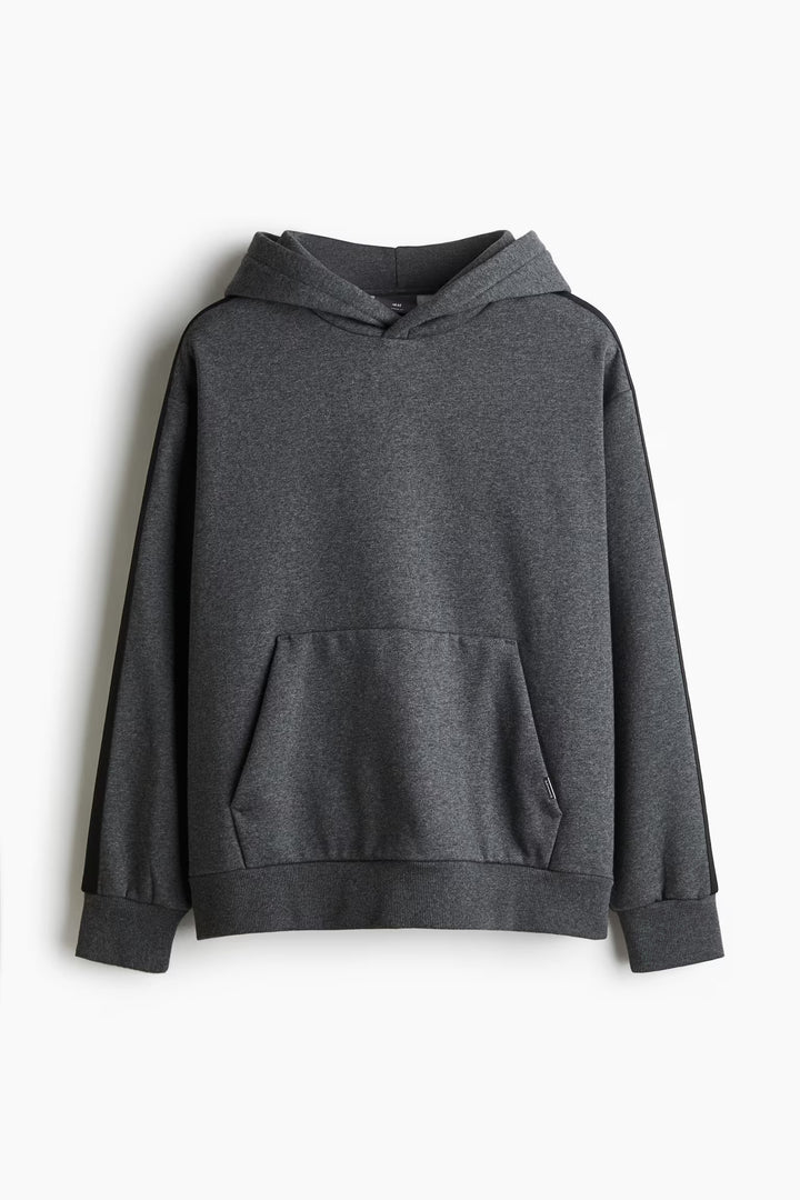H&M Loose Fit Hoodie with Side Stripes