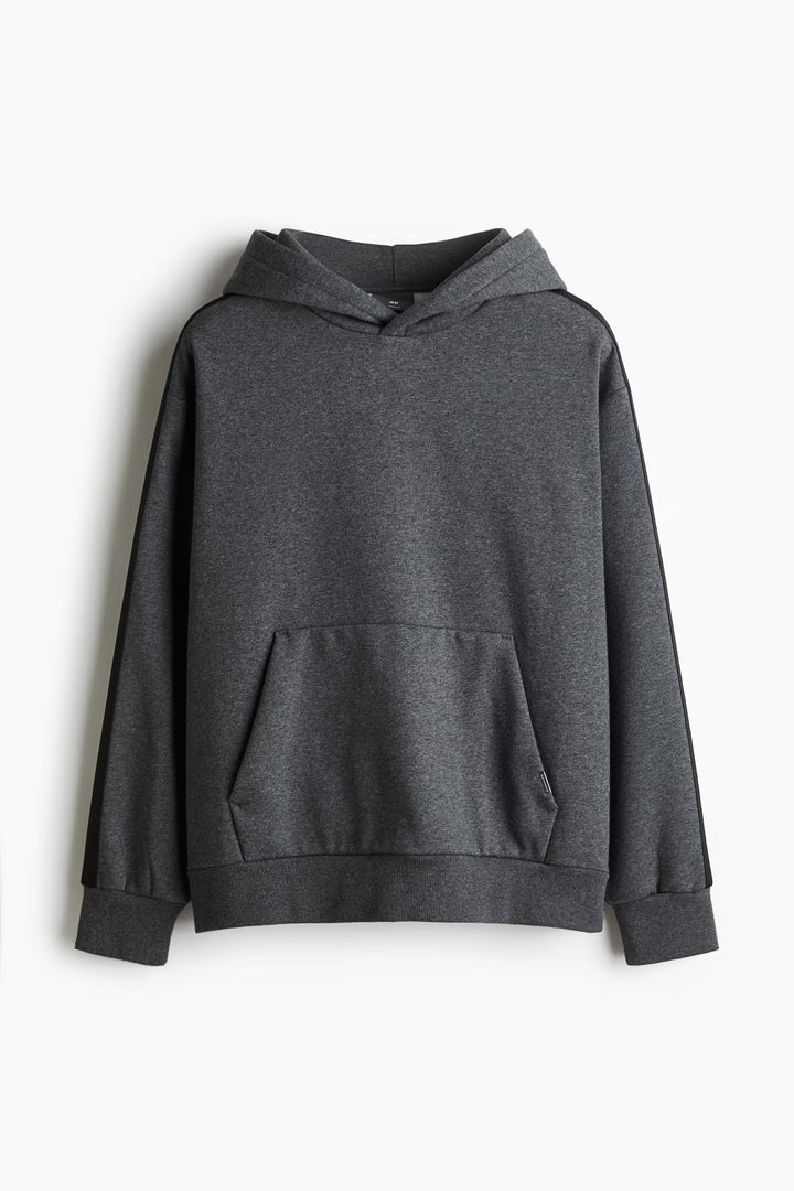 H&M Loose Fit Hoodie with Side Stripes