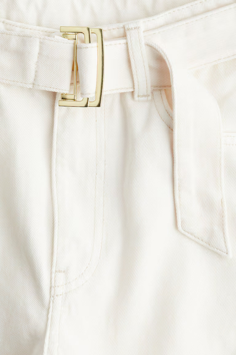 H&M High-Rise Barrel-Leg Jeans