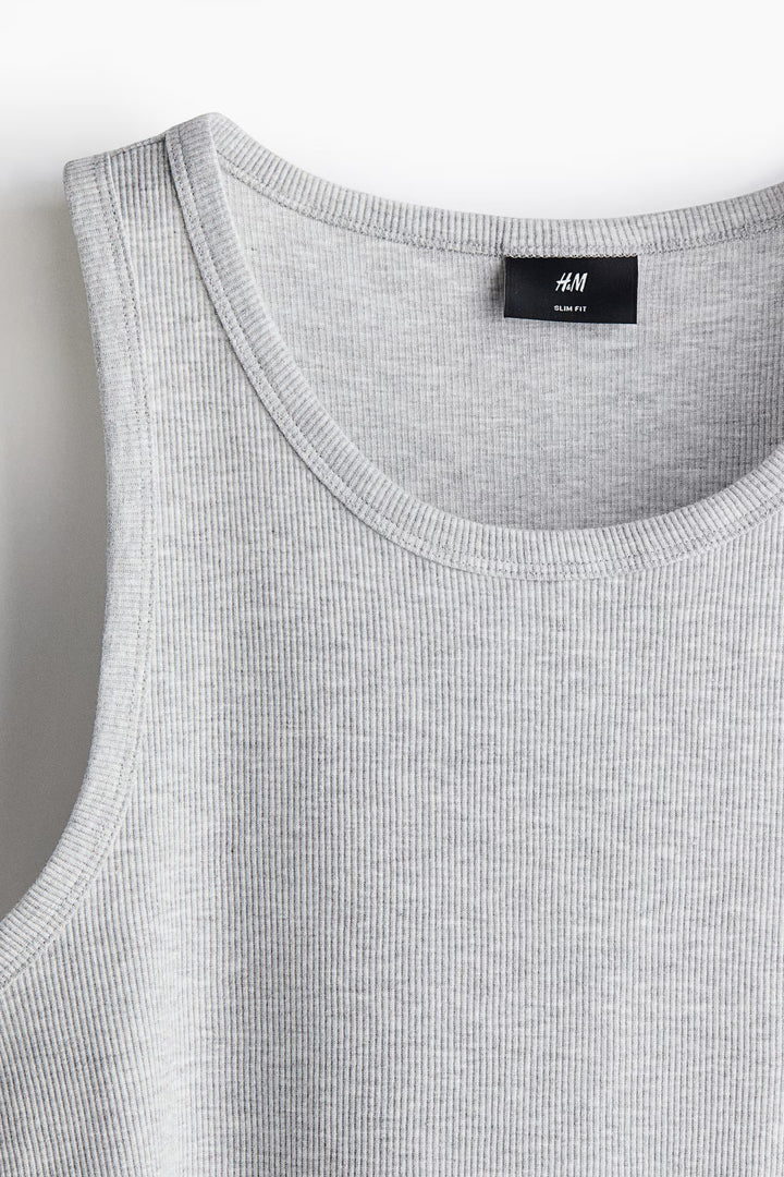 H&M Slim Fit Ribbed Tank Top