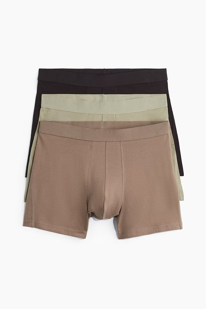 H&M 3-pack Mid-Length Boxer Briefs with Lycra®