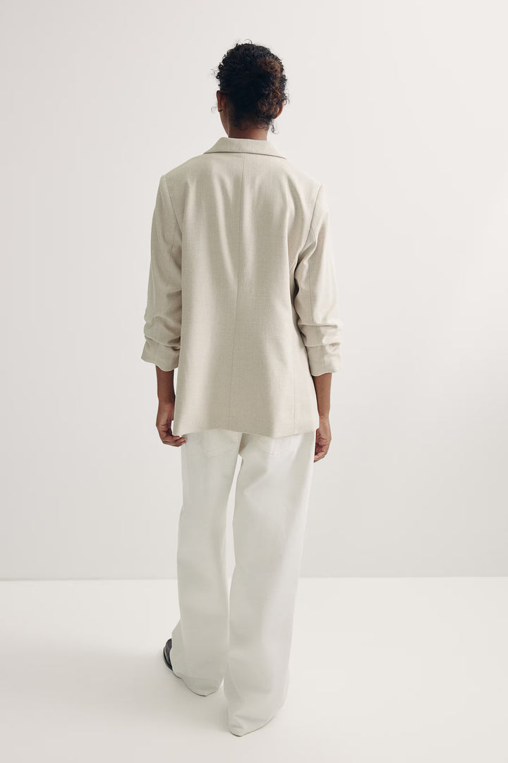 H&M Gathered-sleeve Jacket
