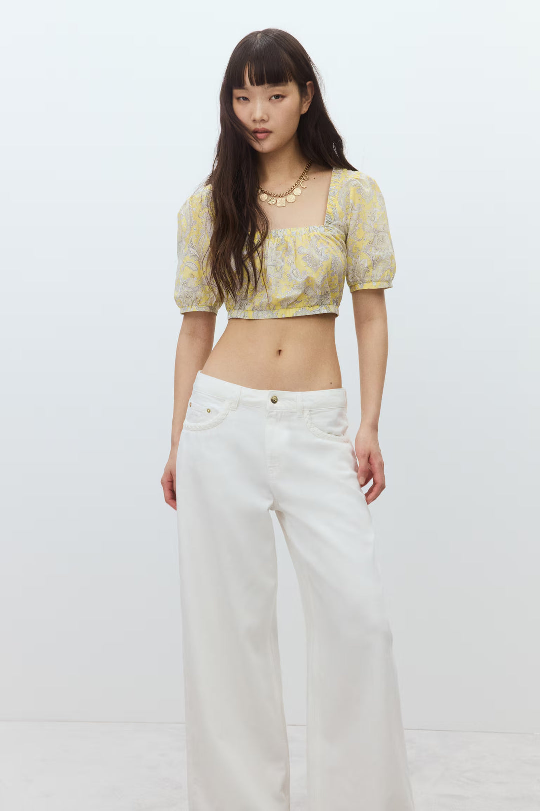 H&M Baggy Wide Low Jeans