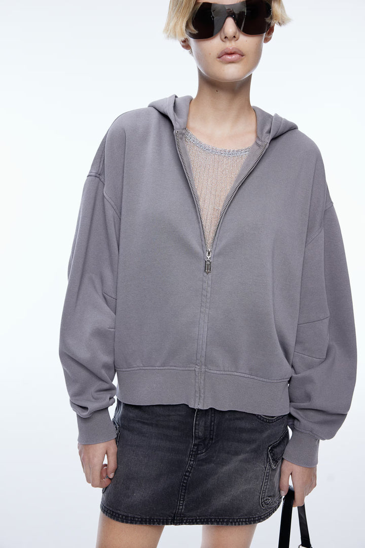 H&M Printed Hooded Jacket