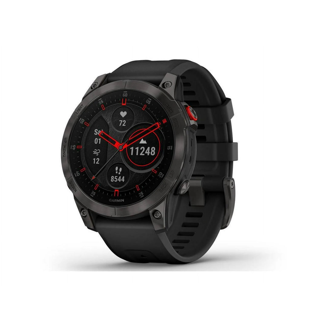 Garmin epix Gen 2, Premium active smartwatch, Health and wellness features, touchscreen AMOLED display, adventure watch with advanced features, black titanium