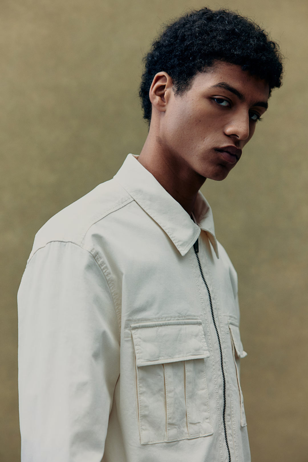 H&M Regular-Fit Twill Overshirt