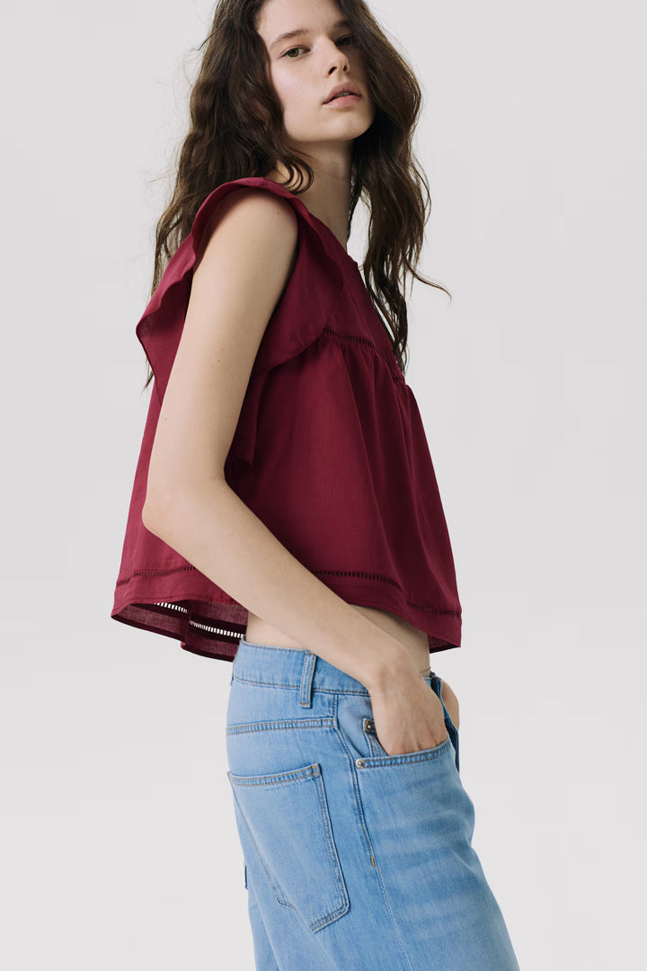 H&M Flutter-Sleeved Blouse