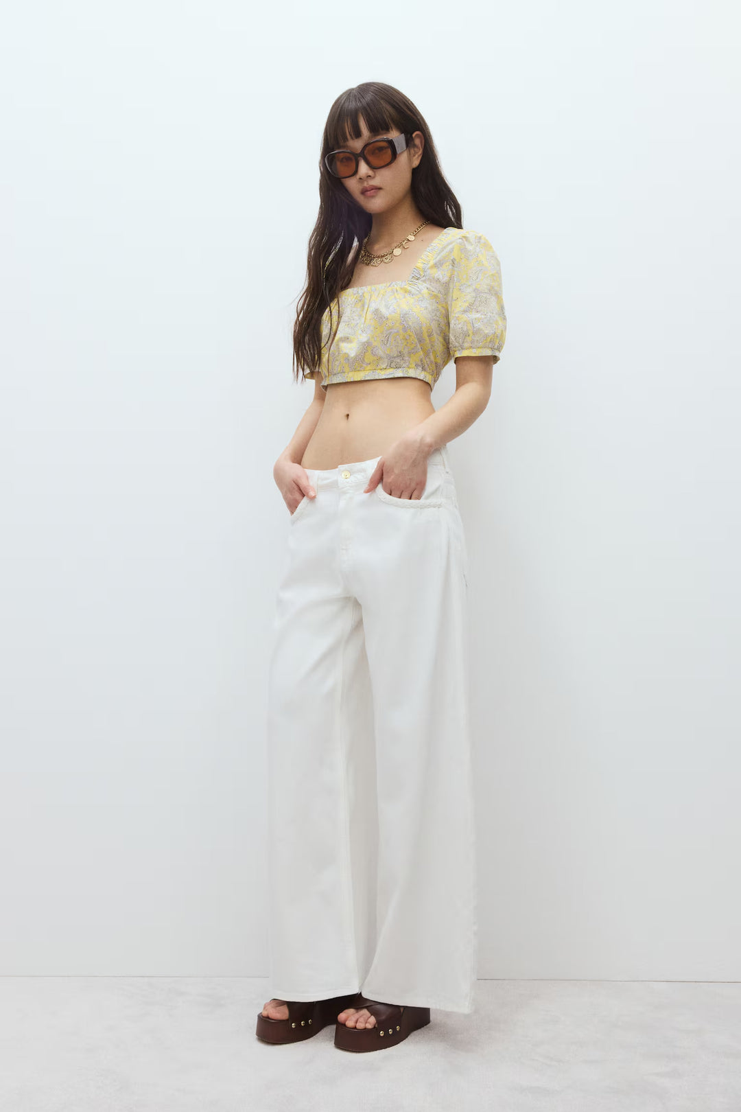 H&M Baggy Wide Low Jeans