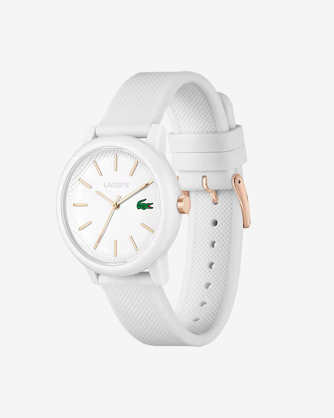 Lacoste  Women's Lacoste.12.12 White Silicone Strap Watch