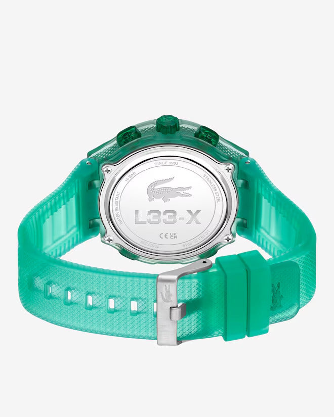 Lacoste LC33 Analog and Digital Silicone Watch