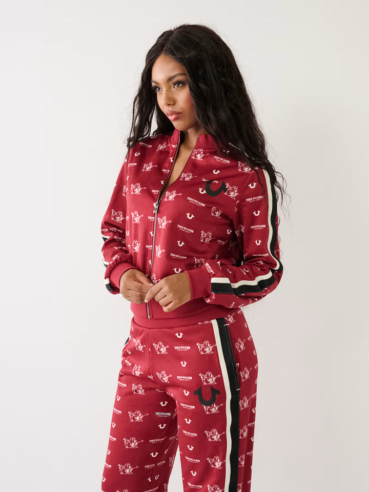 TRUE RELIGION MONOGRAM TRACK JACKET
