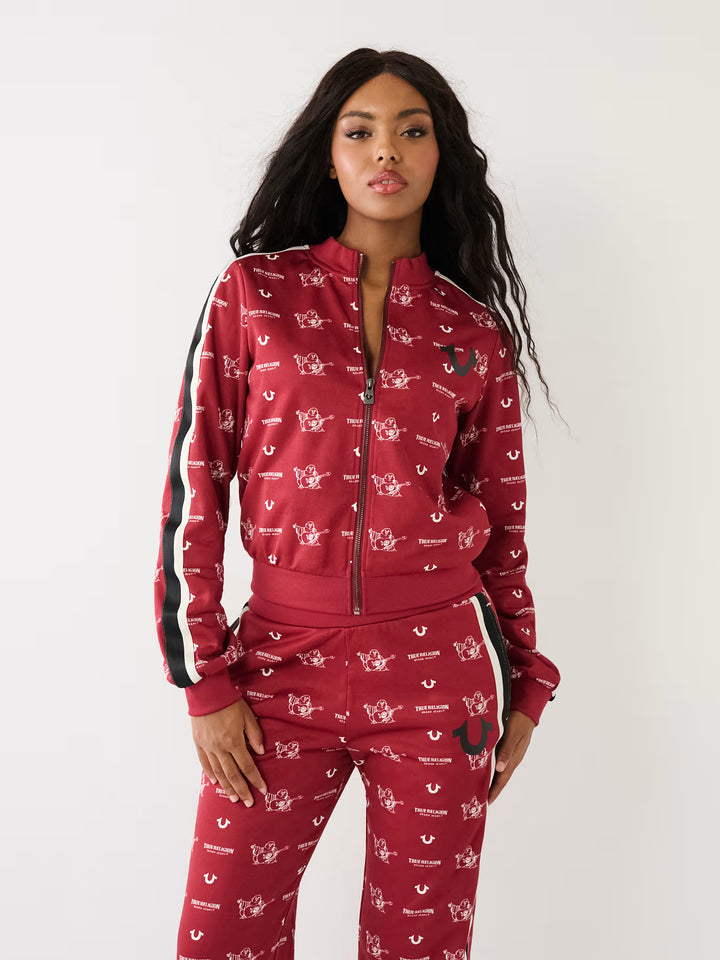 TRUE RELIGION MONOGRAM TRACK JACKET
