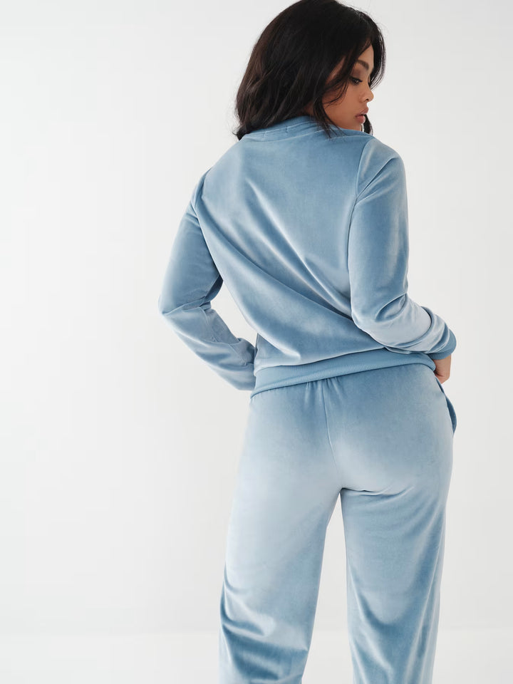 TRUE RELIGION VELOUR CRYSTAL SWEATSHIRT