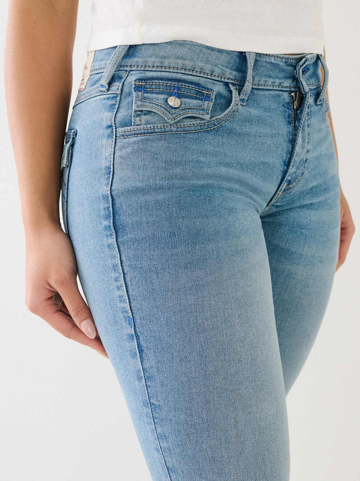 TRUE RELIGION ONLINE EXCLUSIVE BILLIE FLAP STRAIGHT JEAN