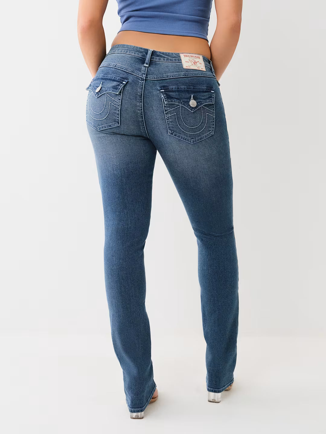 TRUE RELIGION BILLIE MID RISE STRAIGHT JEAN