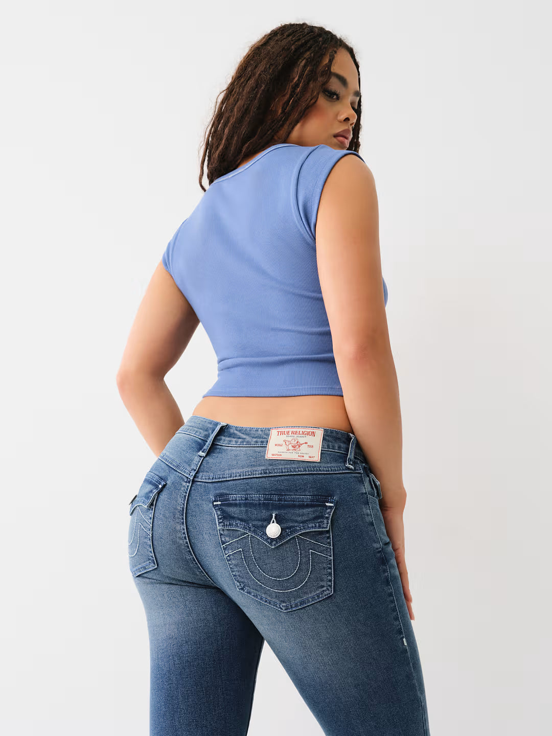 TRUE RELIGION BILLIE MID RISE STRAIGHT JEAN
