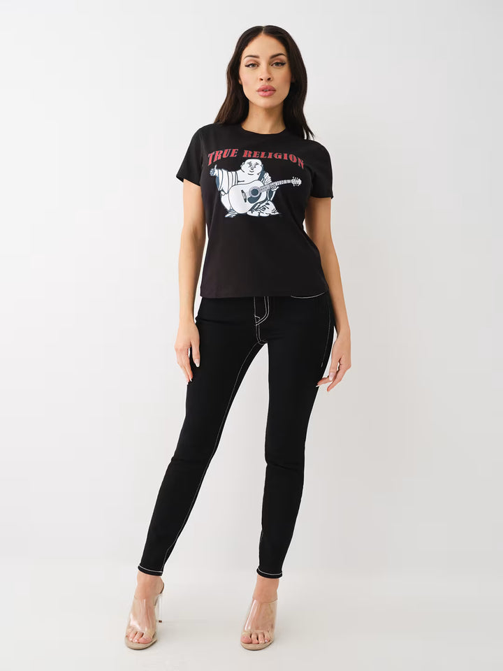 TRUE RELIGION CRYSTAL BUDDHA LOGO TEE