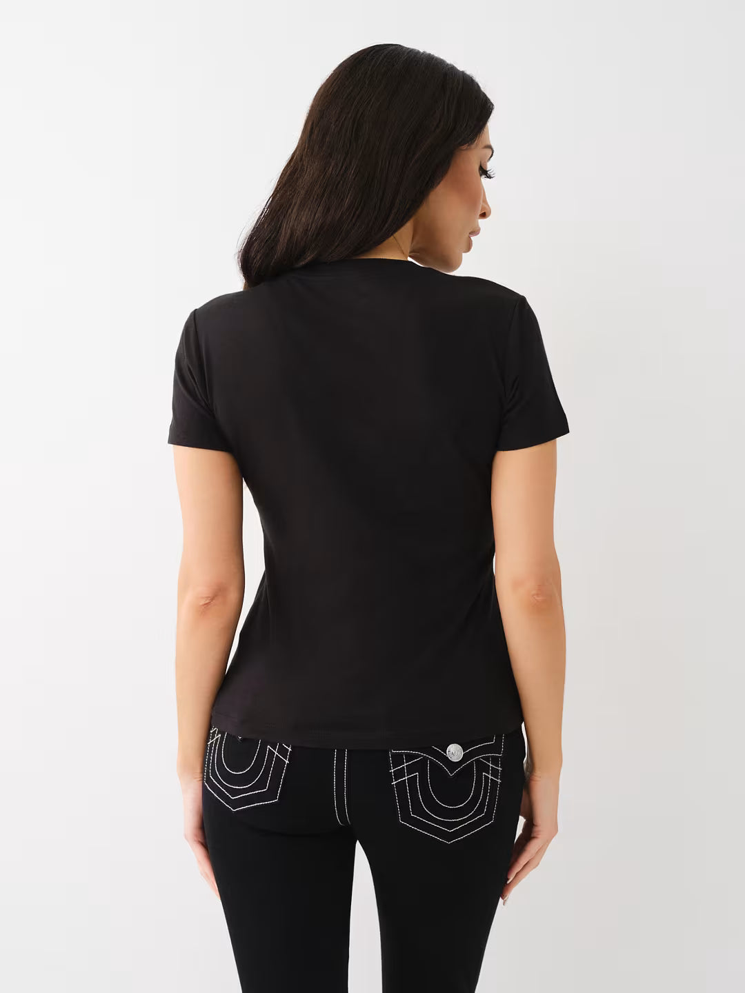 TRUE RELIGION CRYSTAL BUDDHA LOGO TEE