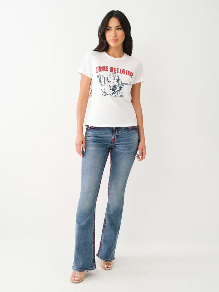 TRUE RELIGION CRYSTAL BUDDHA LOGO TEE