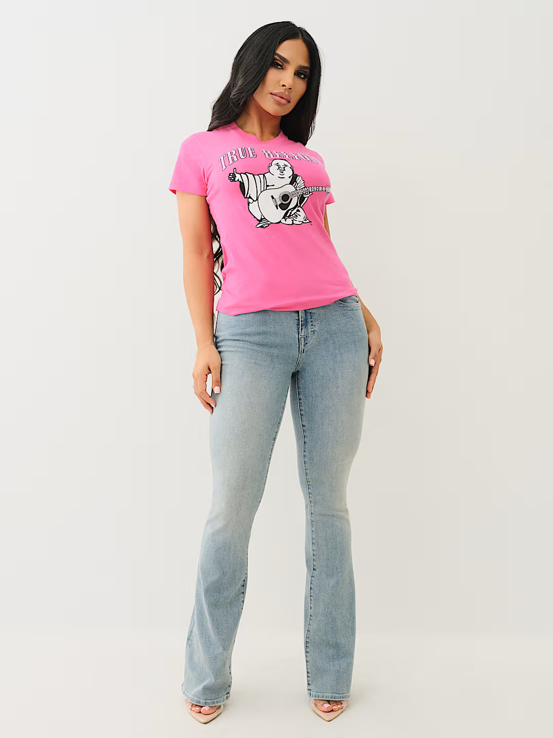 TRUE RELIGION CRYSTAL BUDDHA LOGO TEE