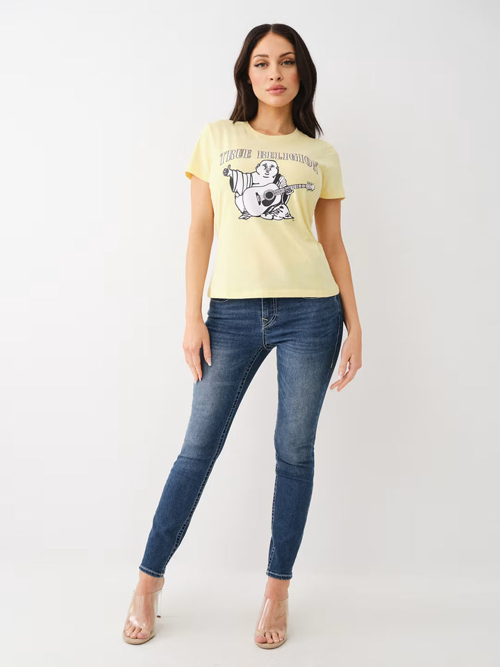 TRUE RELIGION CRYSTAL BUDDHA LOGO TEE